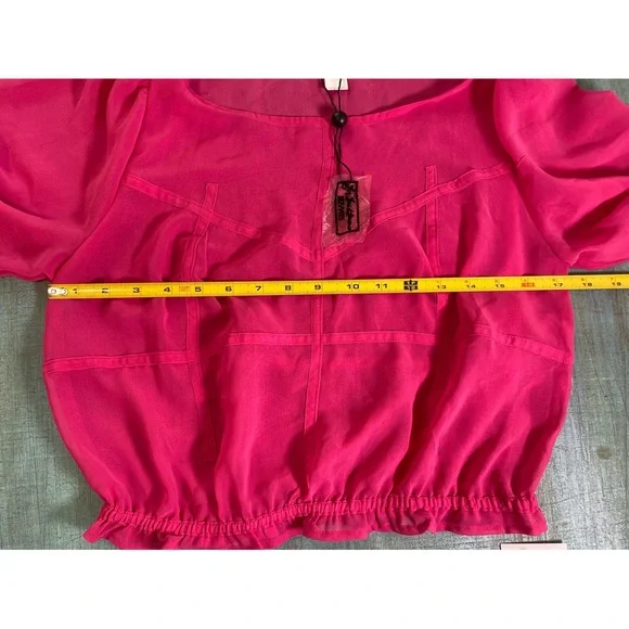 For Love and Lemons Lara Pink Sheer Skivvies Set (M) - Picture 12 of 12